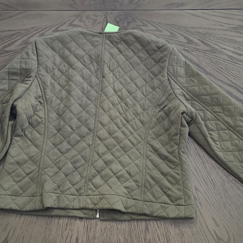 Bagatelle Women's Quilted Jacket in Olive - Picture 5 of 7